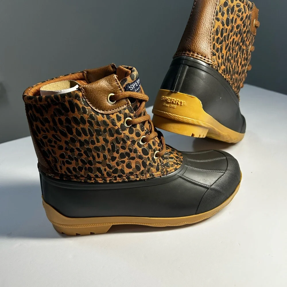 Sperry Leopard Print Duck‎ Boots